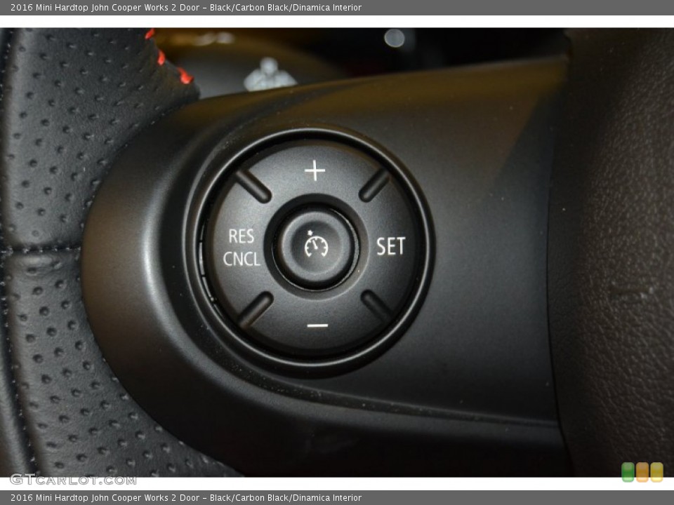 Black/Carbon Black/Dinamica Interior Controls for the 2016 Mini Hardtop John Cooper Works 2 Door #107893596
