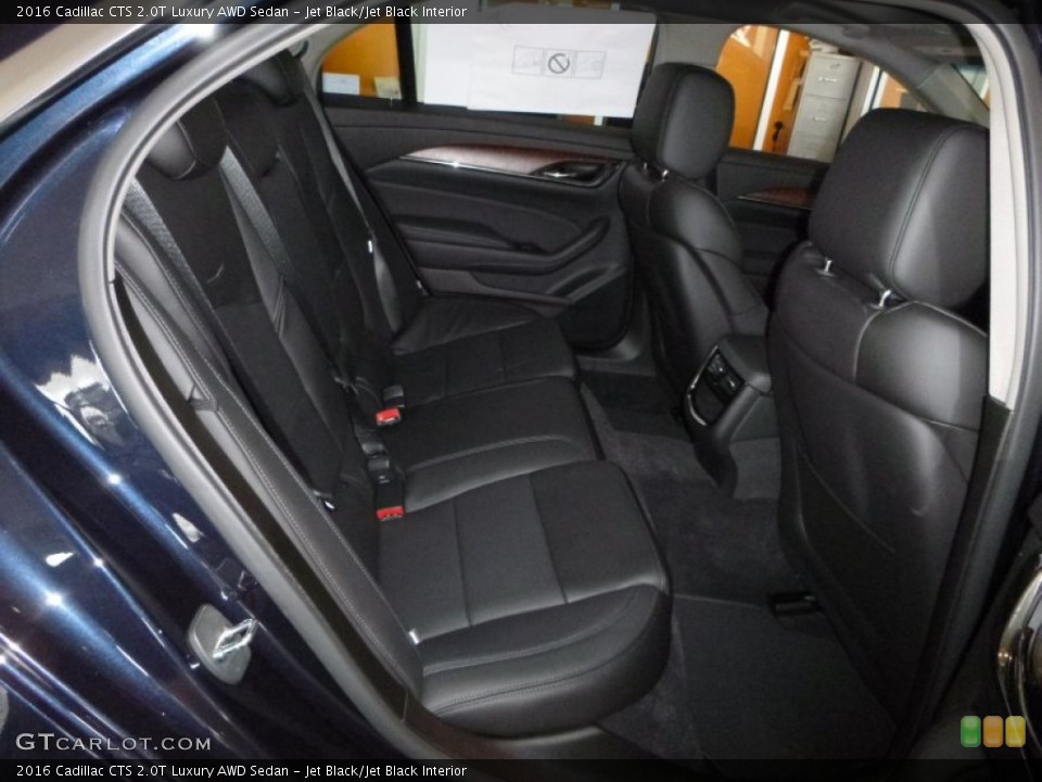 Jet Black/Jet Black Interior Rear Seat for the 2016 Cadillac CTS 2.0T Luxury AWD Sedan #107898168