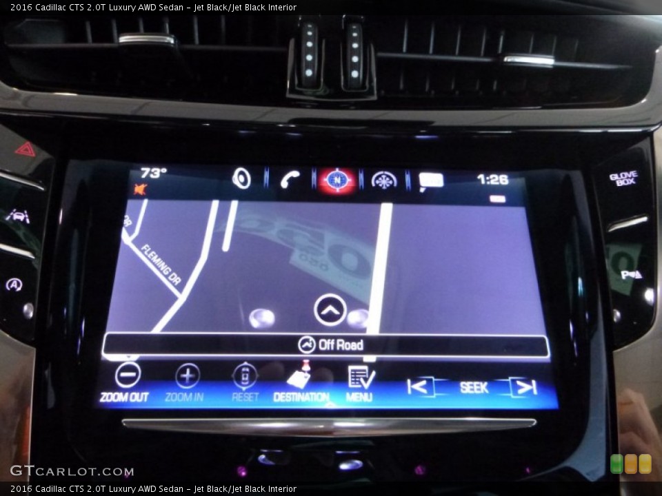 Jet Black/Jet Black Interior Navigation for the 2016 Cadillac CTS 2.0T Luxury AWD Sedan #107898461