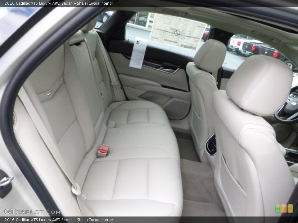 Shale/Cocoa Interior Rear Seat for the 2016 Cadillac XTS Luxury AWD Sedan #107899122