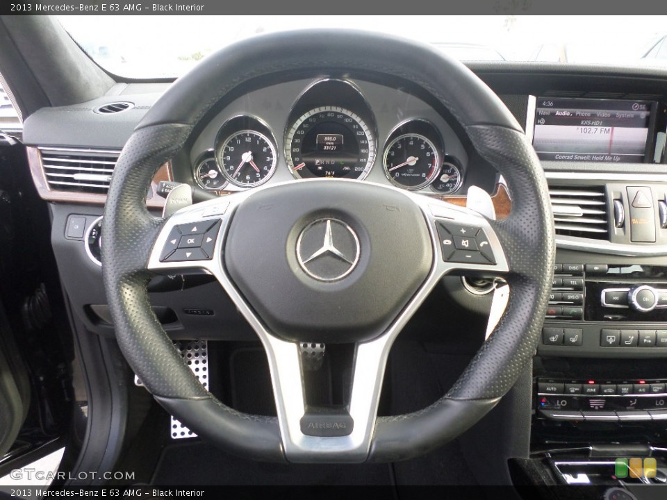Black Interior Steering Wheel for the 2013 Mercedes-Benz E 63 AMG #107902206
