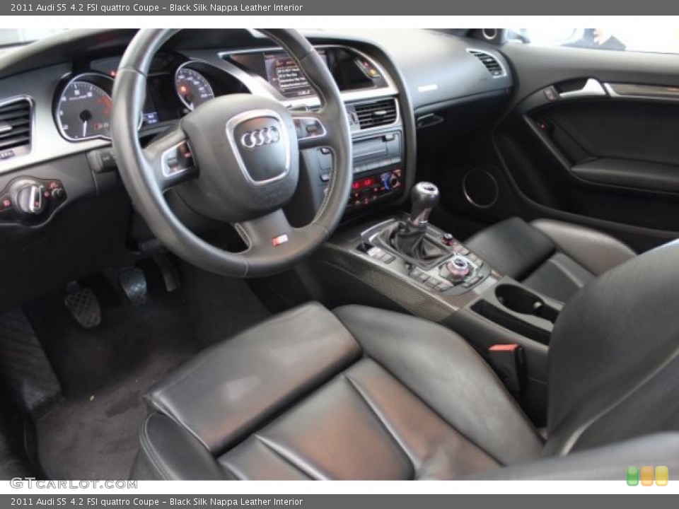 Black Silk Nappa Leather Interior Photo for the 2011 Audi S5 4.2 FSI quattro Coupe #107902692