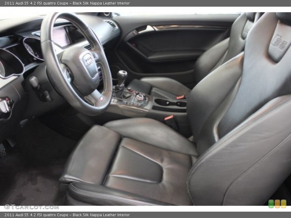 Black Silk Nappa Leather Interior Front Seat for the 2011 Audi S5 4.2 FSI quattro Coupe #107902713