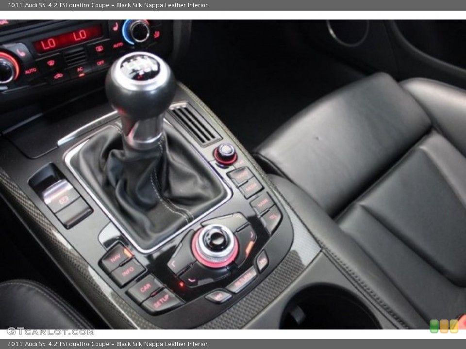 Black Silk Nappa Leather Interior Transmission for the 2011 Audi S5 4.2 FSI quattro Coupe #107902749