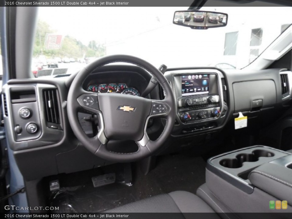 Jet Black Interior Prime Interior for the 2016 Chevrolet Silverado 1500 LT Double Cab 4x4 #107904132