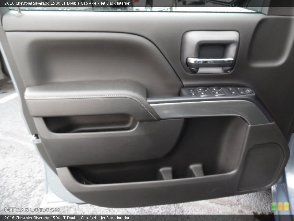 Jet Black Interior Door Panel for the 2016 Chevrolet Silverado 1500 LT Double Cab 4x4 #107904159