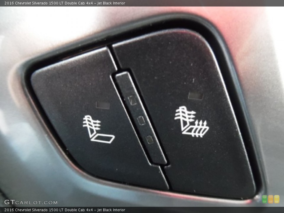 Jet Black Interior Controls for the 2016 Chevrolet Silverado 1500 LT Double Cab 4x4 #107904276
