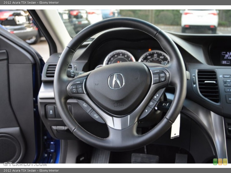 Ebony Interior Steering Wheel for the 2012 Acura TSX Sedan #107906799