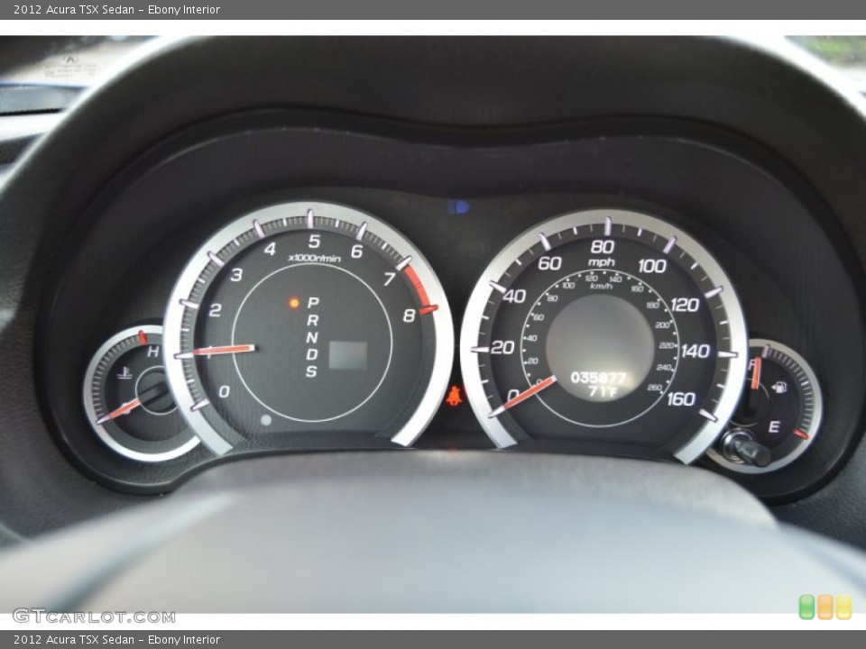 Ebony Interior Gauges for the 2012 Acura TSX Sedan #107906856