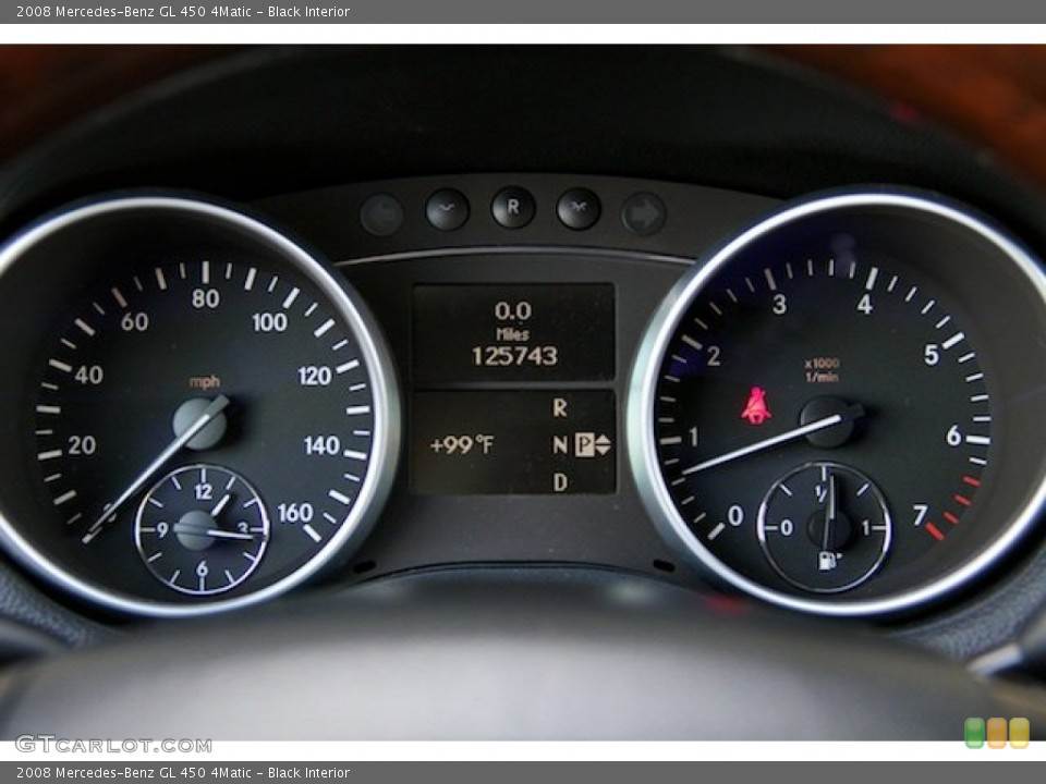 Black Interior Gauges for the 2008 Mercedes-Benz GL 450 4Matic #107907363