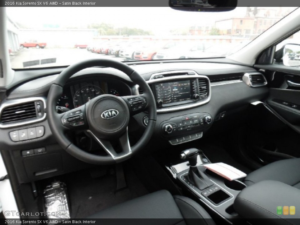 Satin Black Interior Prime Interior for the 2016 Kia Sorento SX V6 AWD #107910570