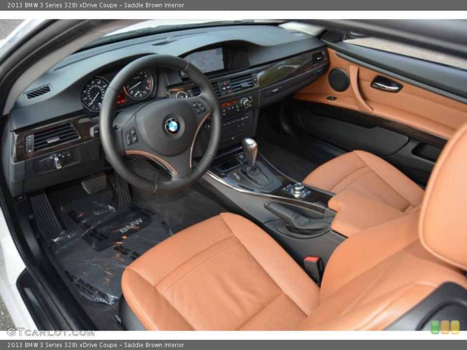 Saddle Brown Interior Photo for the 2013 BMW 3 Series 328i xDrive Coupe #107912505