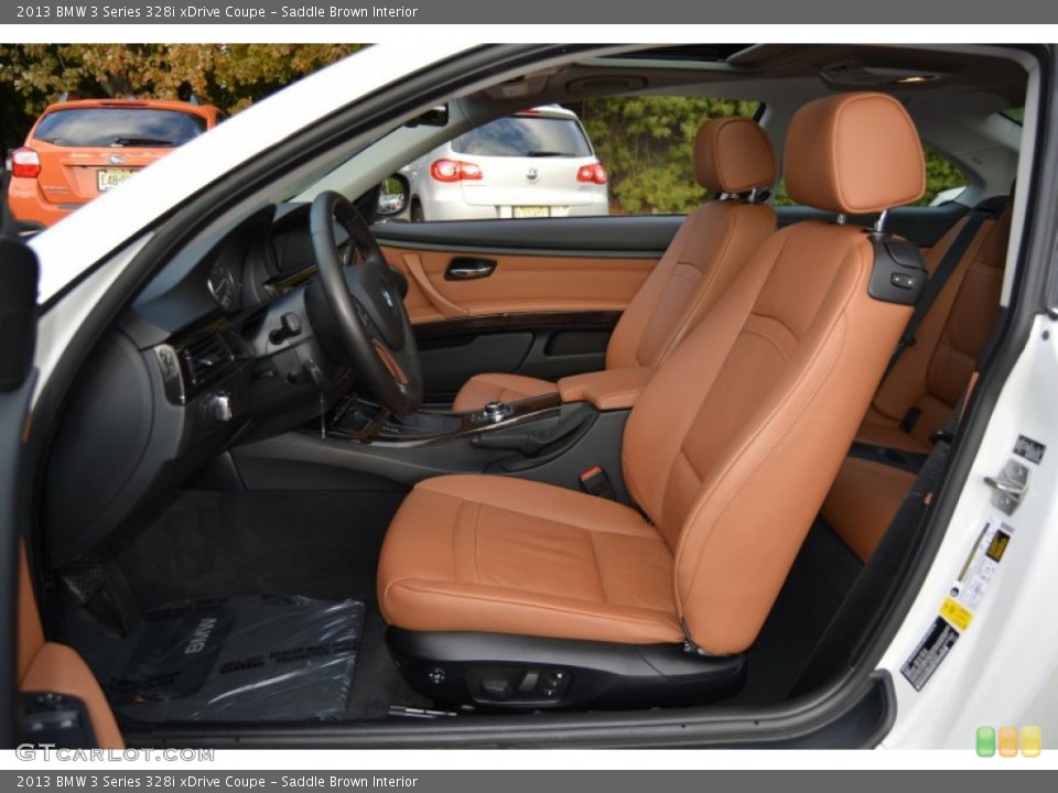 Saddle Brown Interior Front Seat for the 2013 BMW 3 Series 328i xDrive Coupe #107912523