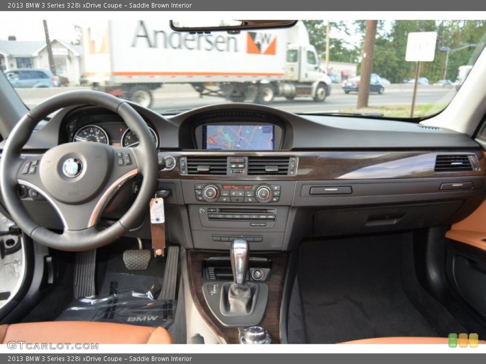 Saddle Brown Interior Dashboard for the 2013 BMW 3 Series 328i xDrive Coupe #107912595