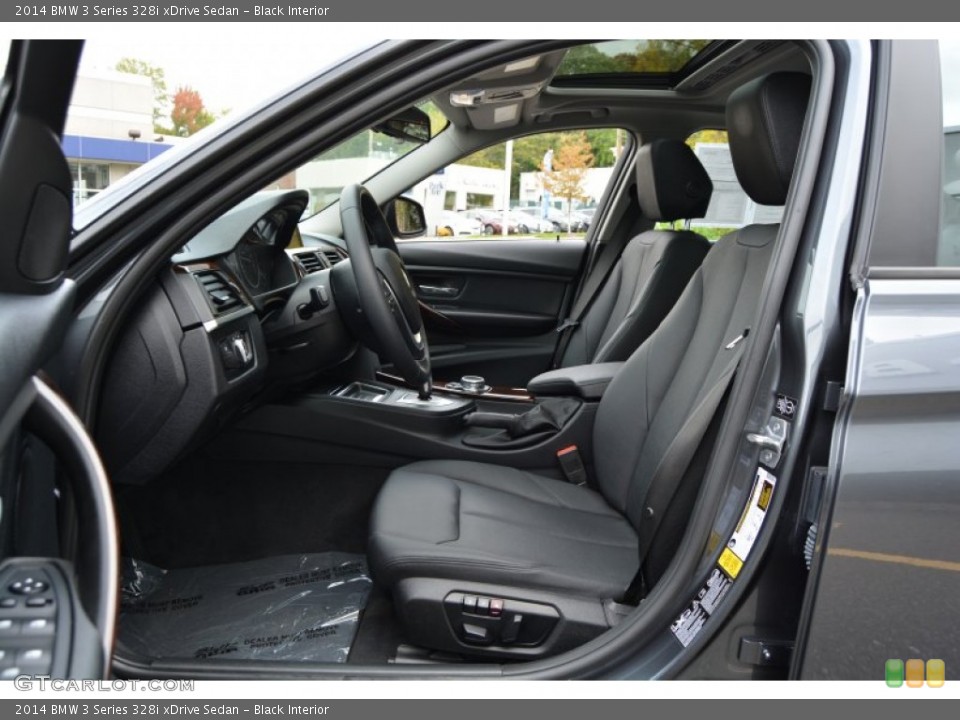 Black Interior Front Seat for the 2014 BMW 3 Series 328i xDrive Sedan #107914458