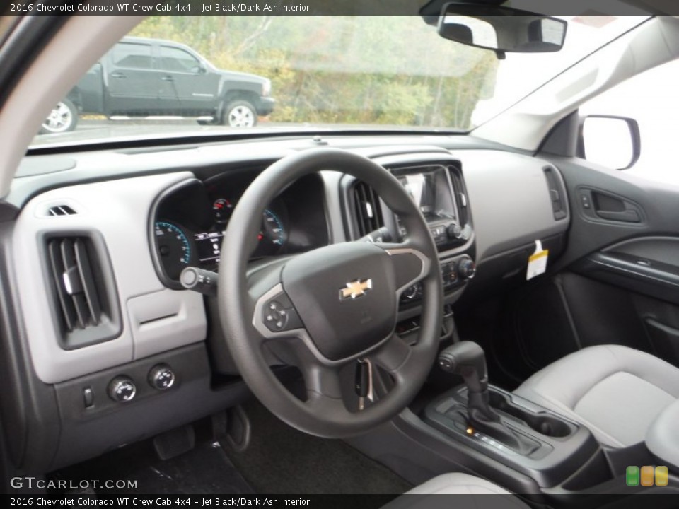 Jet Black/Dark Ash Interior Prime Interior for the 2016 Chevrolet Colorado WT Crew Cab 4x4 #107915201