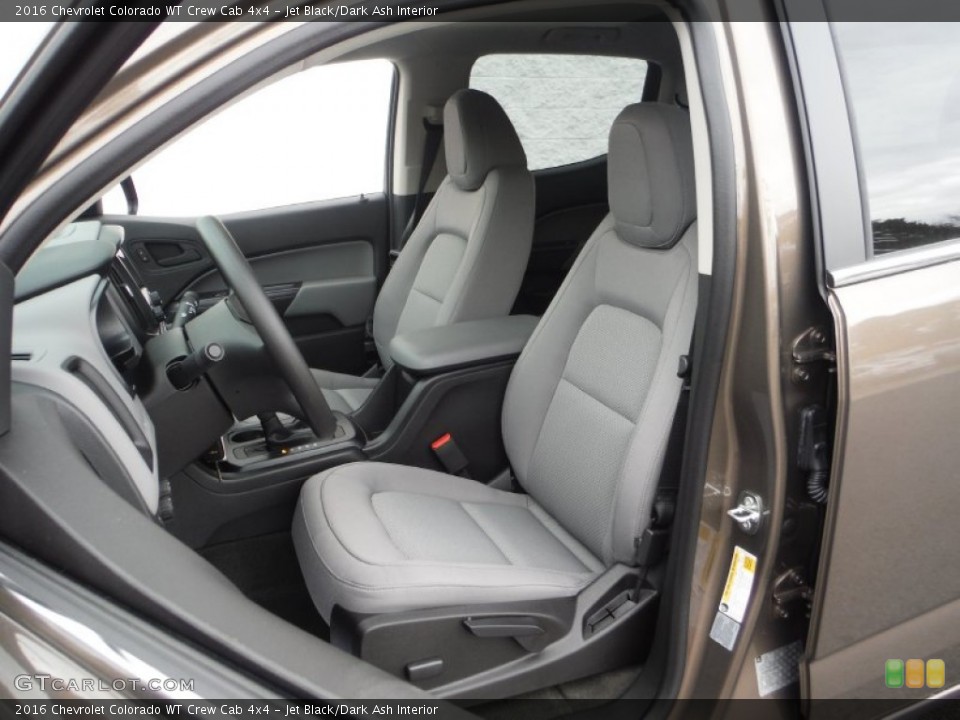 Jet Black/Dark Ash Interior Front Seat for the 2016 Chevrolet Colorado WT Crew Cab 4x4 #107915235