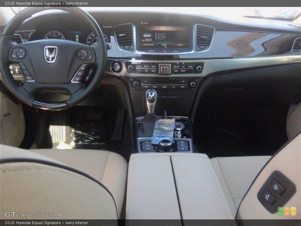 Ivory Interior Dashboard for the 2016 Hyundai Equus Signature #107929208