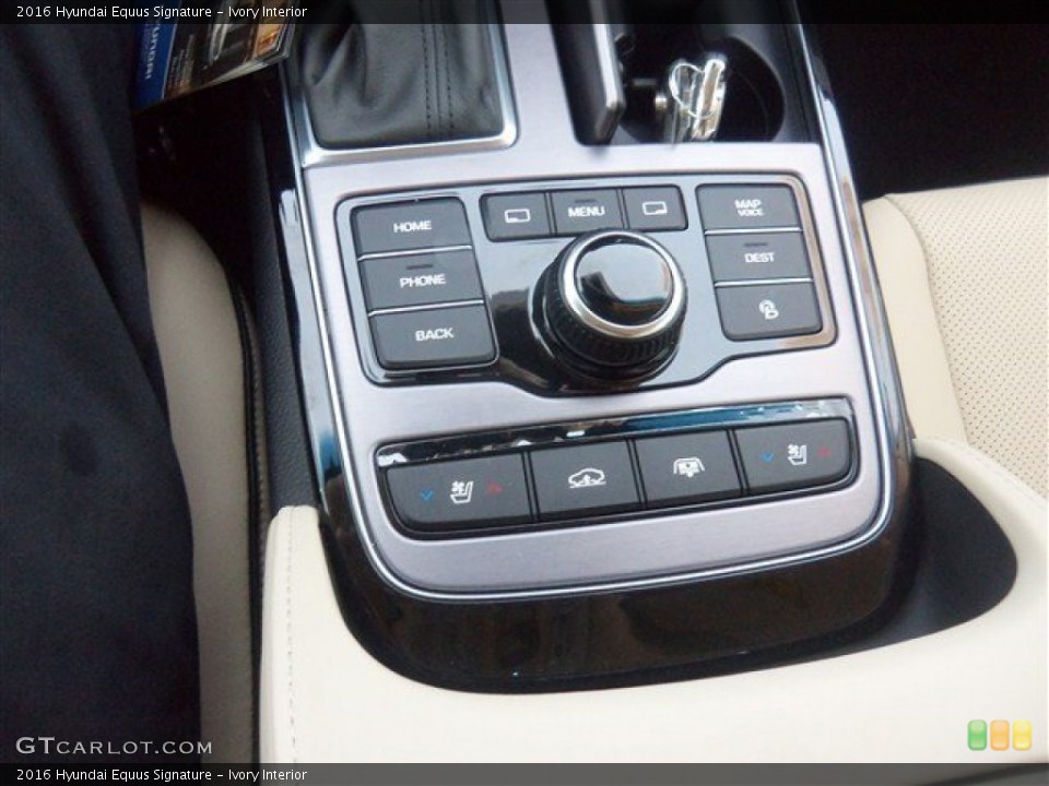 Ivory Interior Controls for the 2016 Hyundai Equus Signature #107929323