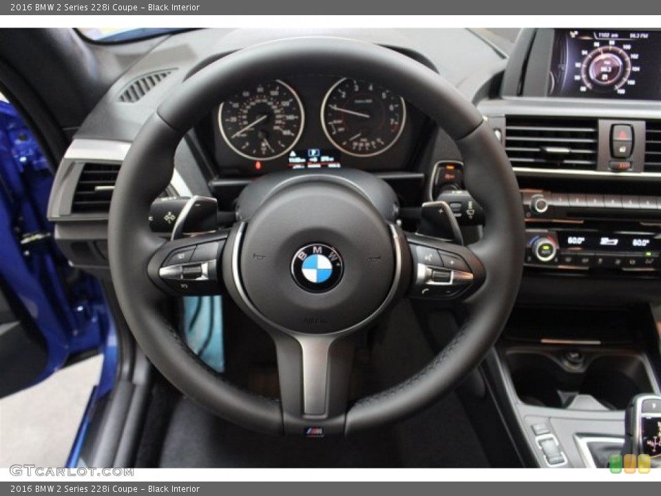Black Interior Steering Wheel for the 2016 BMW 2 Series 228i Coupe #107941663