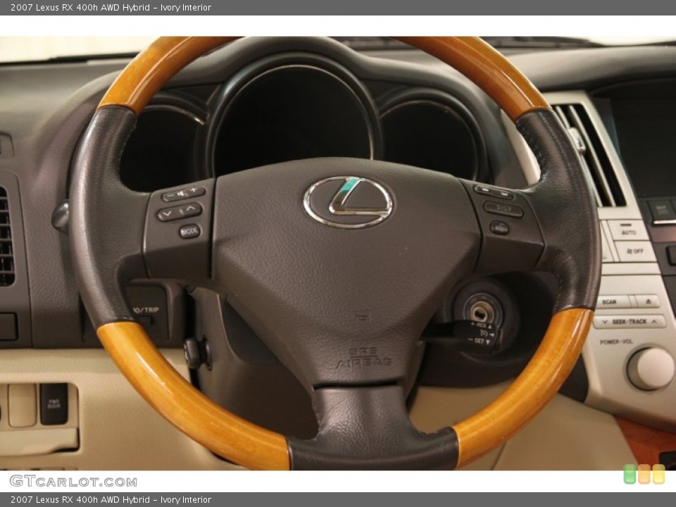 Ivory Interior Steering Wheel for the 2007 Lexus RX 400h AWD Hybrid #107943004