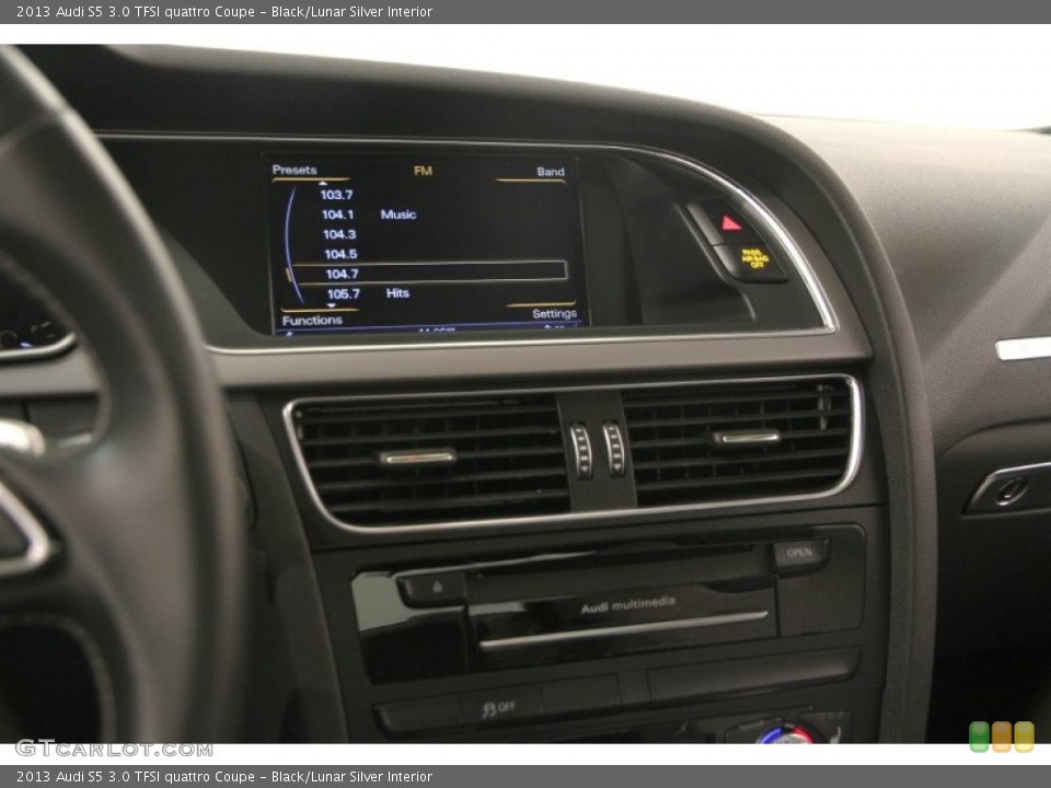 Black/Lunar Silver Interior Controls for the 2013 Audi S5 3.0 TFSI quattro Coupe #107943301