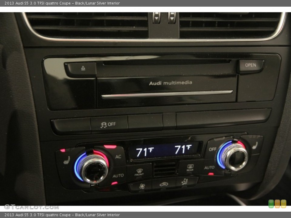 Black/Lunar Silver Interior Controls for the 2013 Audi S5 3.0 TFSI quattro Coupe #107943373