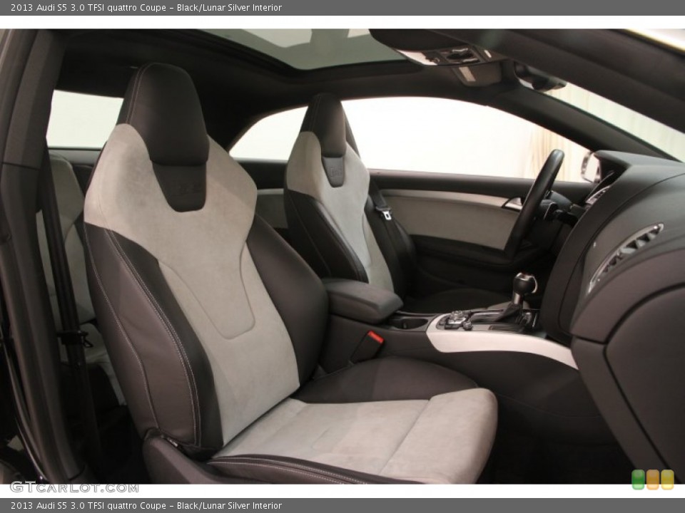 Black/Lunar Silver Interior Front Seat for the 2013 Audi S5 3.0 TFSI quattro Coupe #107943439