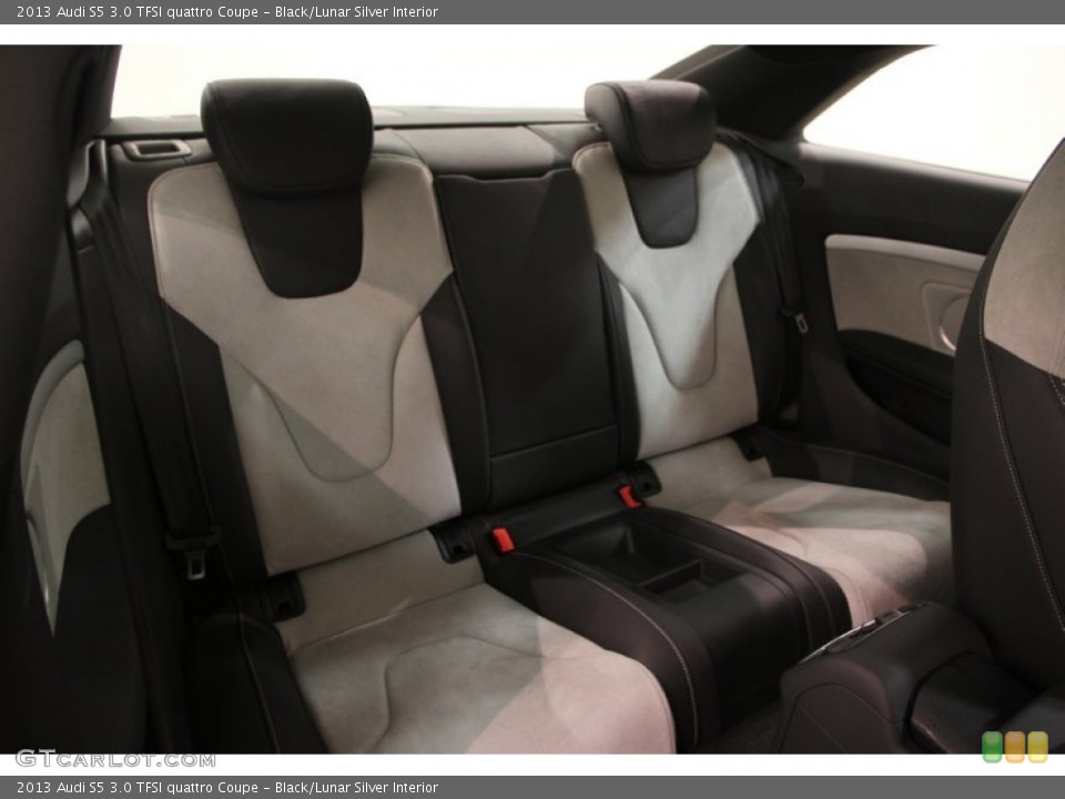Black/Lunar Silver Interior Rear Seat for the 2013 Audi S5 3.0 TFSI quattro Coupe #107943454