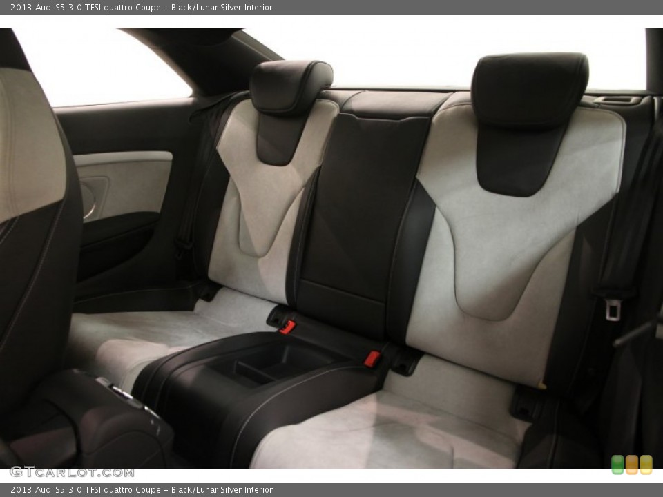 Black/Lunar Silver Interior Rear Seat for the 2013 Audi S5 3.0 TFSI quattro Coupe #107943469