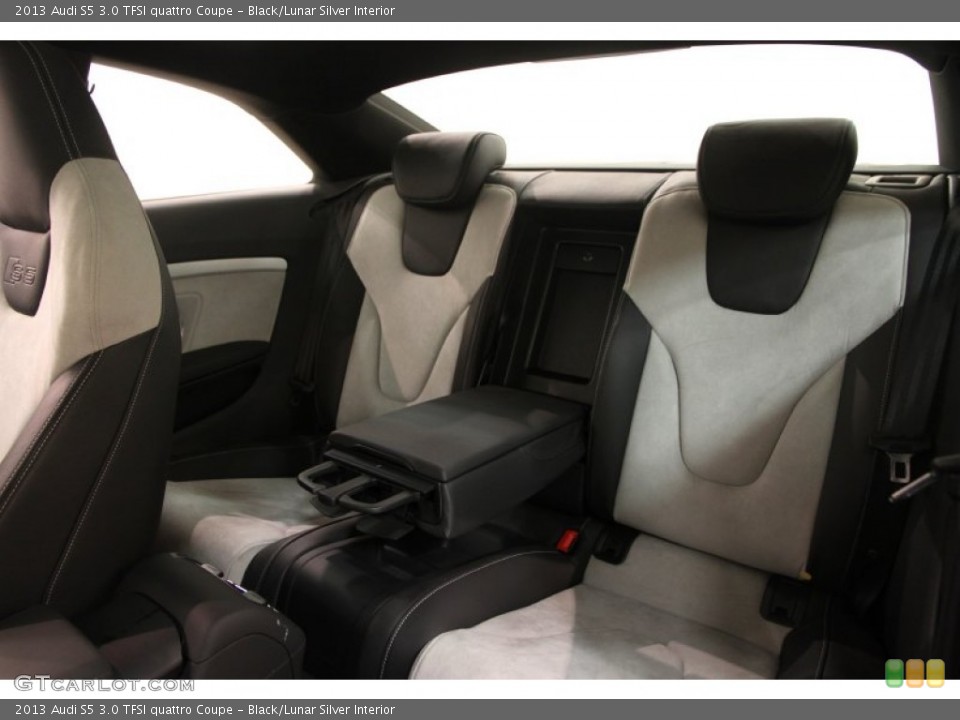 Black/Lunar Silver Interior Rear Seat for the 2013 Audi S5 3.0 TFSI quattro Coupe #107943484