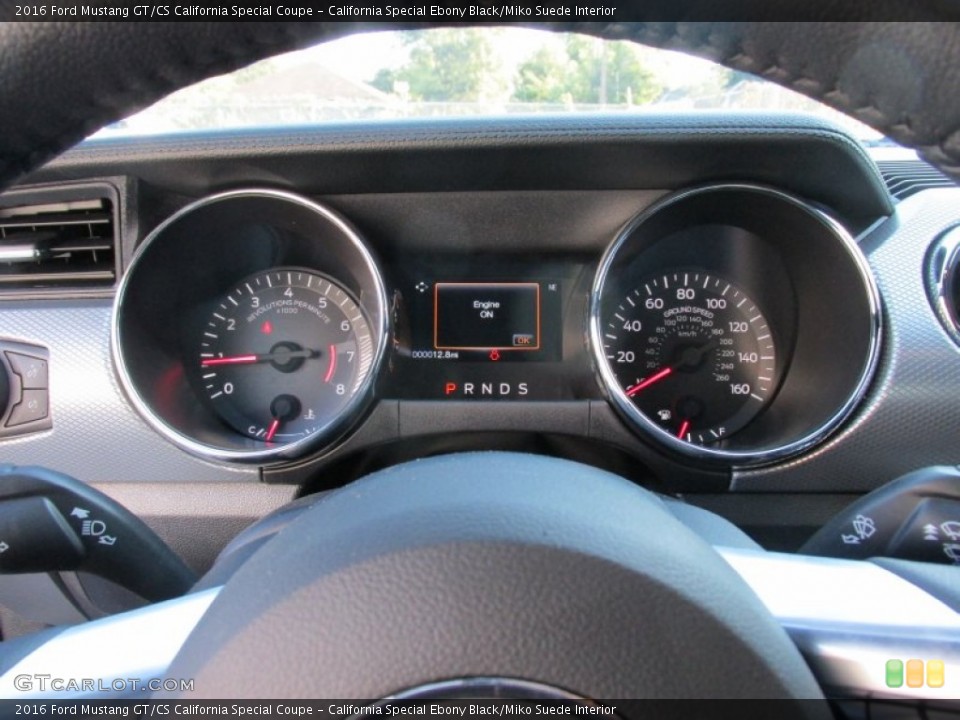 California Special Ebony Black/Miko Suede Interior Gauges for the 2016 Ford Mustang GT/CS California Special Coupe #107947195