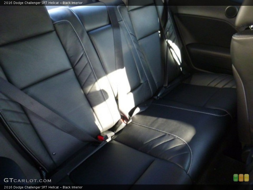 Black Interior Rear Seat for the 2016 Dodge Challenger SRT Hellcat #107957866