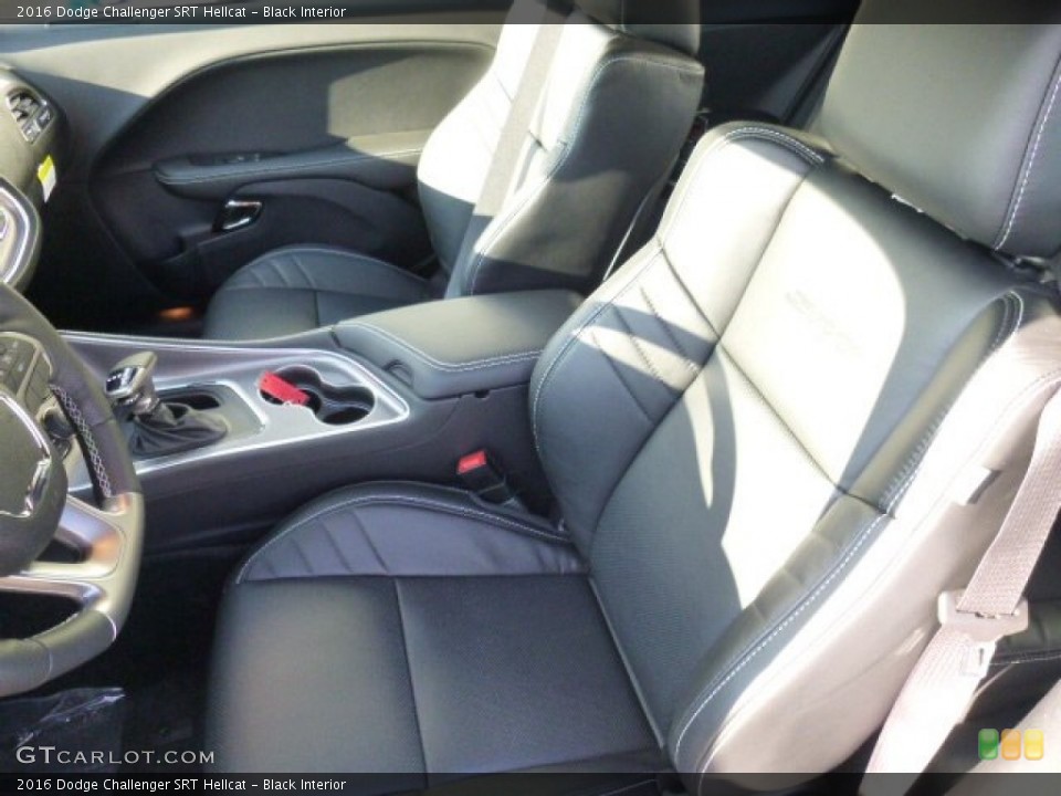 Black Interior Front Seat for the 2016 Dodge Challenger SRT Hellcat #107958001
