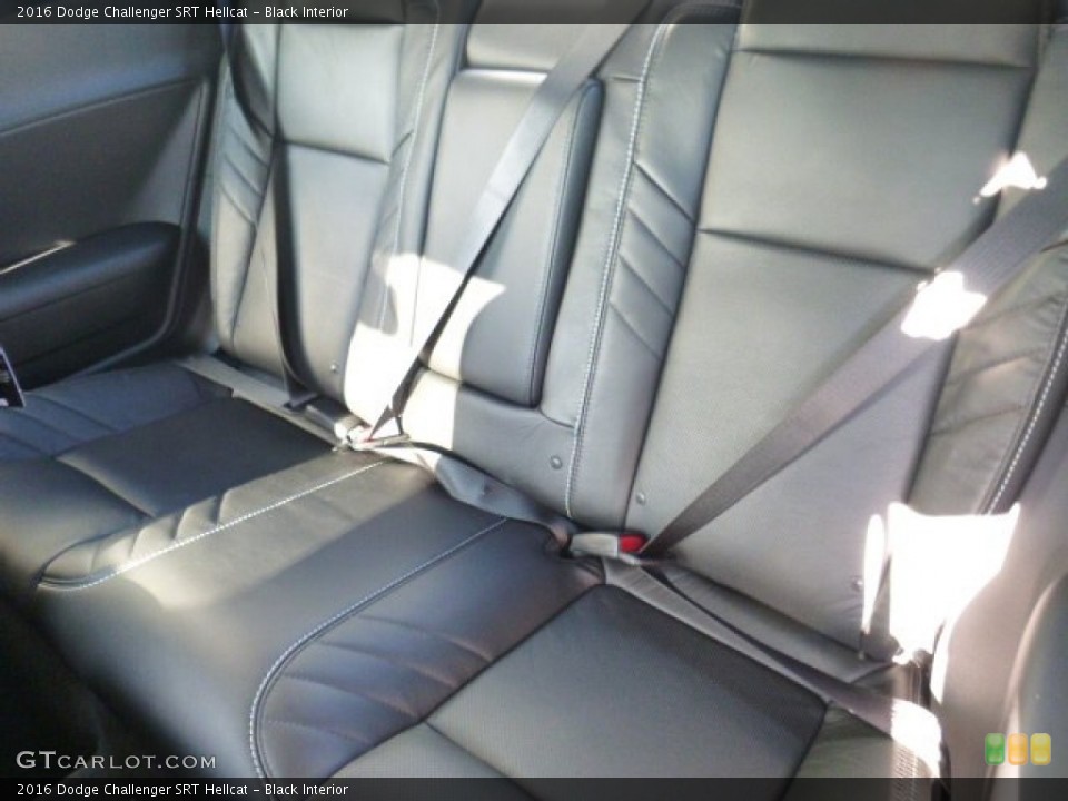 Black Interior Rear Seat for the 2016 Dodge Challenger SRT Hellcat #107958019
