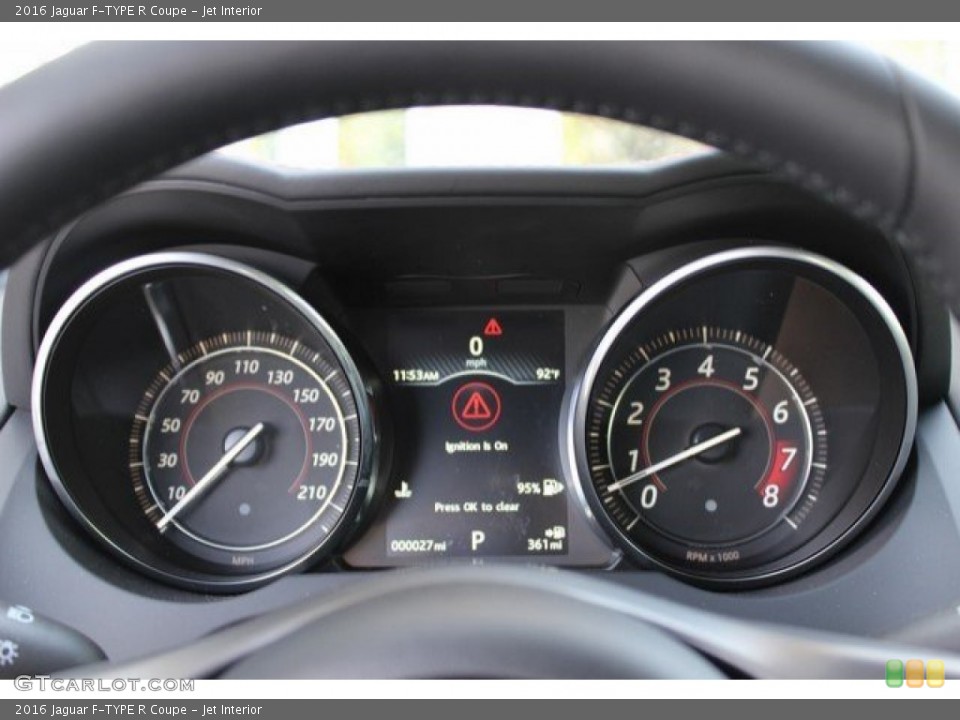 Jet Interior Gauges for the 2016 Jaguar F-TYPE R Coupe #107964797