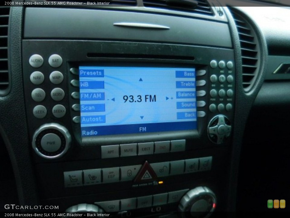 Black Interior Controls for the 2008 Mercedes-Benz SLK 55 AMG Roadster #107965718
