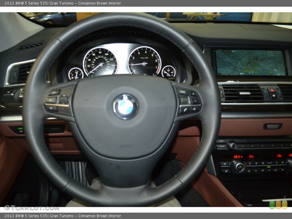 Cinnamon Brown Interior Steering Wheel for the 2013 BMW 5 Series 535i Gran Turismo #107967794