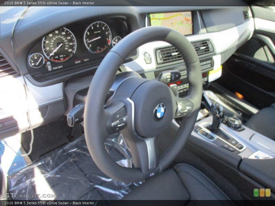 Black Interior Prime Interior for the 2016 BMW 5 Series 550i xDrive Sedan #107967860