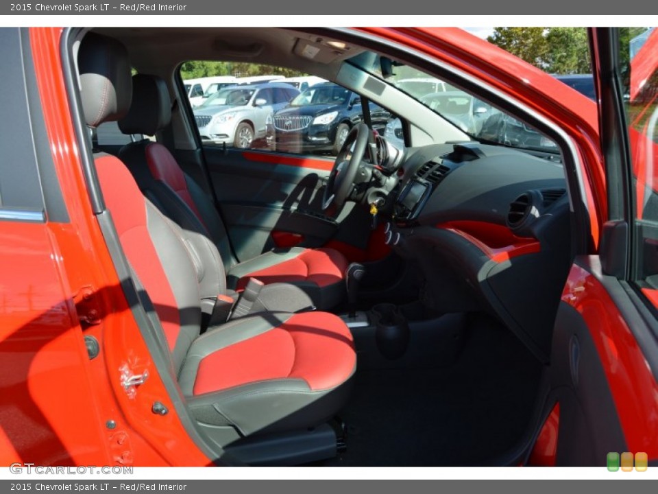 Red/Red 2015 Chevrolet Spark Interiors