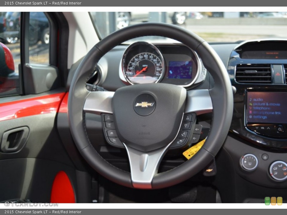 Red/Red Interior Steering Wheel for the 2015 Chevrolet Spark LT #107971481