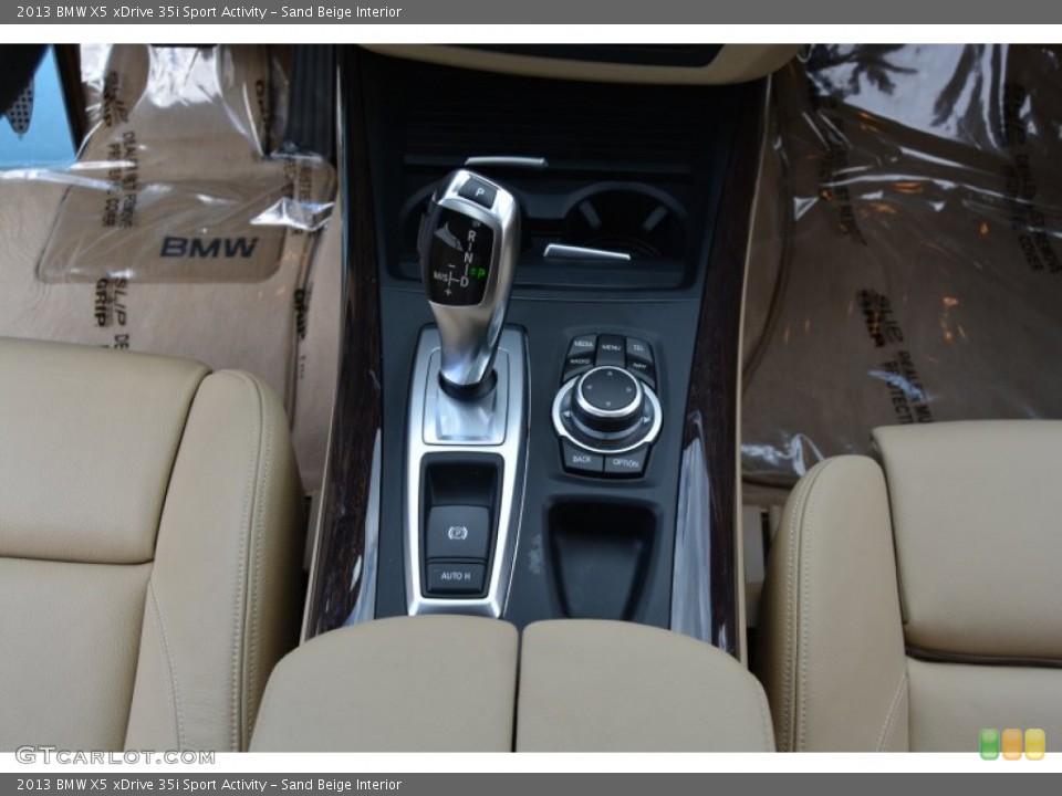 Sand Beige Interior Transmission for the 2013 BMW X5 xDrive 35i Sport Activity #107973431