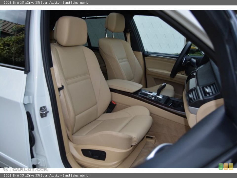 Sand Beige Interior Front Seat for the 2013 BMW X5 xDrive 35i Sport Activity #107973707