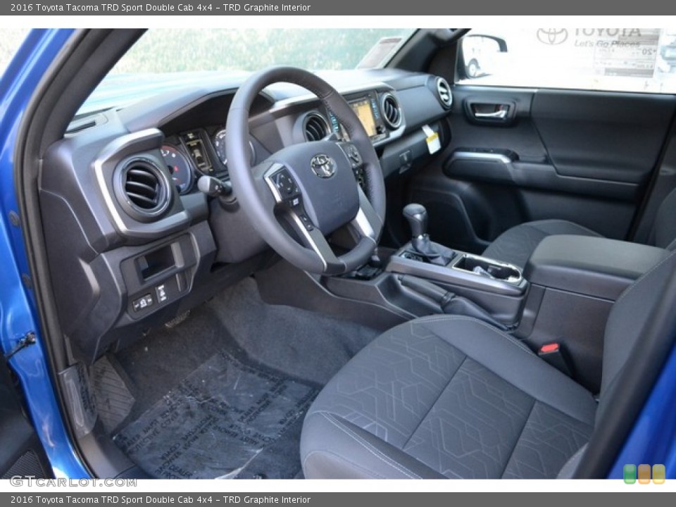 TRD Graphite Interior Photo for the 2016 Toyota Tacoma TRD Sport Double Cab 4x4 #107976460