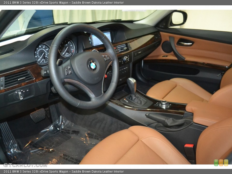 Saddle Brown Dakota Leather Interior Photo for the 2011 BMW 3 Series 328i xDrive Sports Wagon #107978156