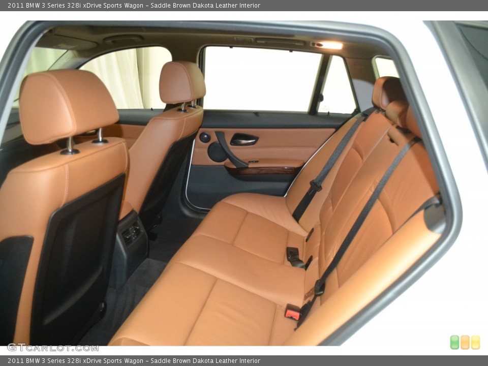Saddle Brown Dakota Leather Interior Rear Seat for the 2011 BMW 3 Series 328i xDrive Sports Wagon #107978372