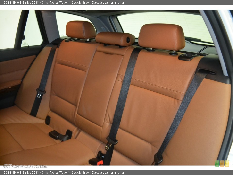 Saddle Brown Dakota Leather Interior Rear Seat for the 2011 BMW 3 Series 328i xDrive Sports Wagon #107978430