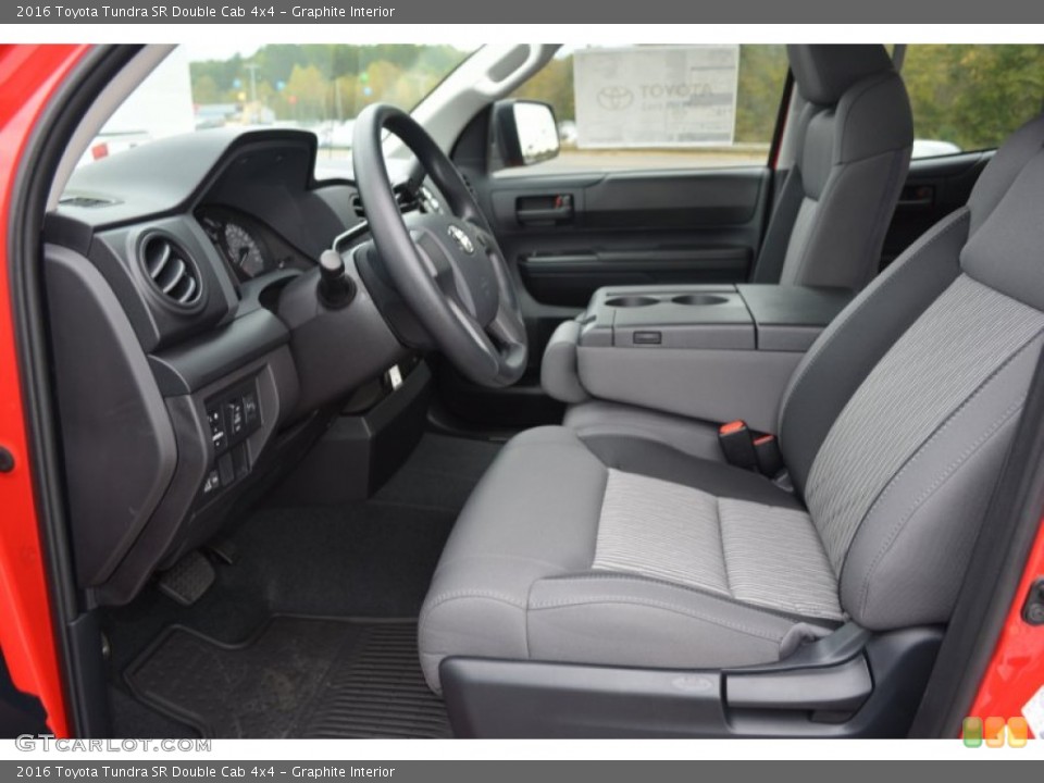 Graphite Interior Photo for the 2016 Toyota Tundra SR Double Cab 4x4 #107980559