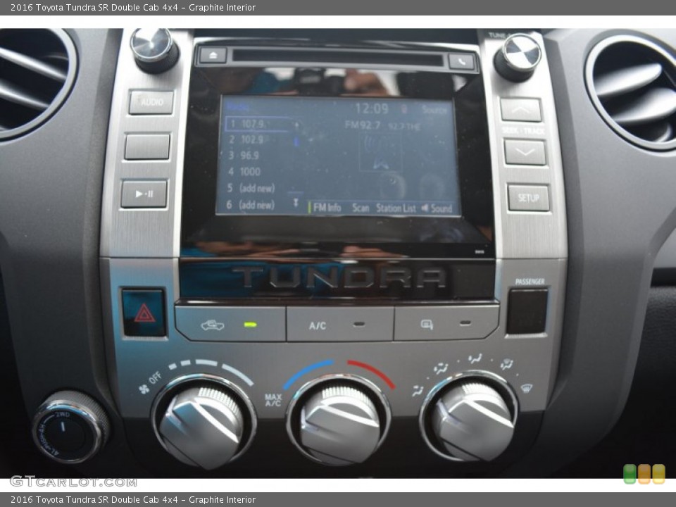 Graphite Interior Controls for the 2016 Toyota Tundra SR Double Cab 4x4 #107980643