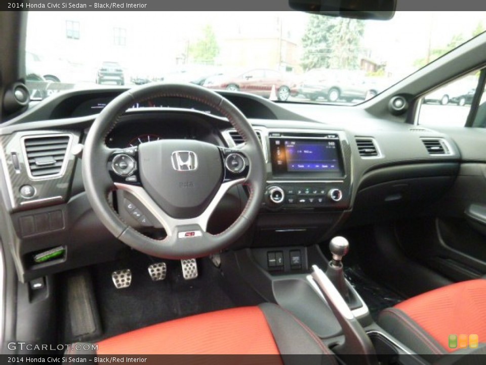 Black/Red Interior Photo for the 2014 Honda Civic Si Sedan #107987369